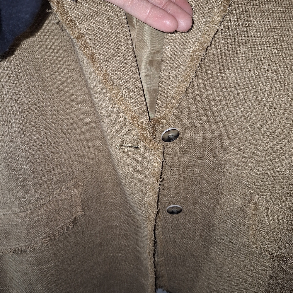 Raw Hem  blazer - Picture 4 of 6